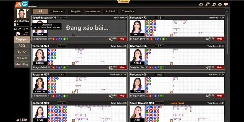 Ưu điểm nổi trội khi tham gia chơi tại sảnh AG Casino tại FO88