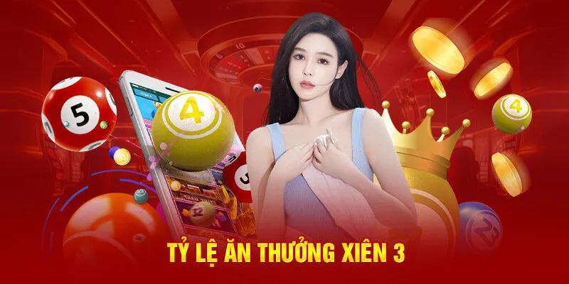 Vé cược lô xiên trúng đủ 3 số tại FO88